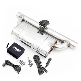 Elliptical muffler with electric valve EMVP01 63/350/E