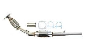 Downpipe TurboWorks 63 mm with 200 CPSI Catalyst – 1.8T K03 – Audi A3, VW Golf, Seat Leon, Skoda Octavia – stainless steel