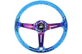 SLIDE steering wheel 350 mm acrylic blue NeoChrome - 70 mm offset