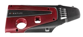 Engine cover Honda FK8 FK2 Black-Red Eventuri