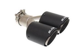 Double exhaust tip 89 mm inlet 63.5 mm SLIDE 