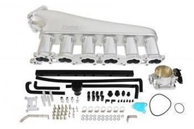Intake manifold Nissan RB26 with throttle body and fuel rail