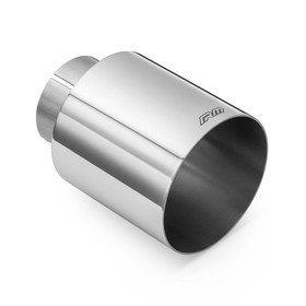 Straight polished stainless steel tip KPCP101/63 with clamp