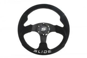 SLIDE steering wheel 320 mm suede black - 20 mm offset 