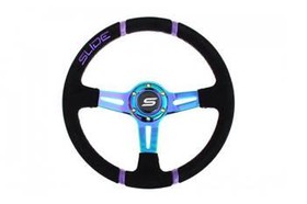 SLIDE steering wheel 350 mm NeoChrome suede - 45 mm offset 