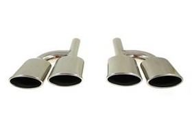 Exhaust Pipe End 126x74mm input 51mm Mercedes C63 AMG