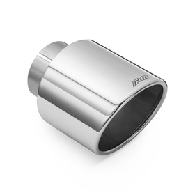 Angled polished stainless steel tip KSZP101/50 with clamp