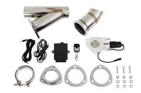 Electric Exhaust Cutout 2.75" (70 mm) V-Band Kit with Remote