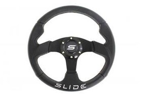 SLIDE steering wheel 320 mm leather black - 20 mm offset 