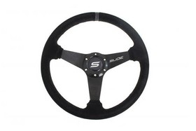 SLIDE steering wheel 350 mm suede grey - 45 mm offset