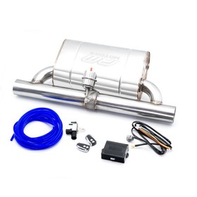 Elliptical muffler with vacuum valve EVP01 63/350/P