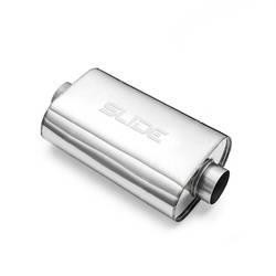 Center muffler 51mm/350mm SLIDE 304SS 