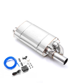 Muffler with vacuum valve EP400 63/300/L with embossing 