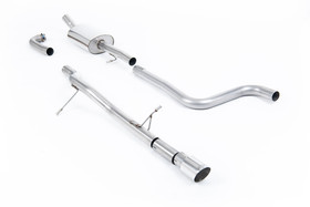 Cat-back Ford Fiesta MK8 1.0T EcoBoost ST-Line 3 & 5 Door ( Non-OPF/GPF Models Only ) 2017 - 2019 ( Louder ) Milltek Sport