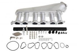 Intake Manifold Toyota Lexus 2JZ-GTE with Throttle Body and Fuel Rail Silver
