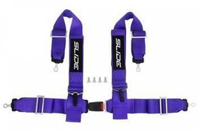 Racing seat belts SLIDE 4p 3" Purple