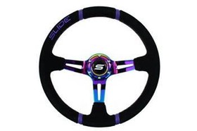SLIDE steering wheel 350 mm NeoChrome suede - 80 mm offset