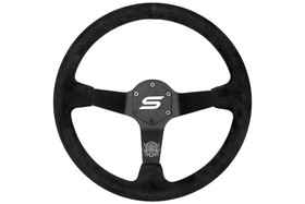 SLIDE steering wheel 350 mm suede black - sport, 90 mm offset