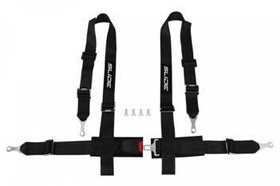 Racing seat belts SLIDE 4p 2" black