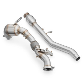 Downpipe Audi SQ2 2.0 TFSI with EURO 6 catalytic converter and muffler