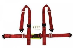 Racing harness 4-point 2" red – E4 homologation