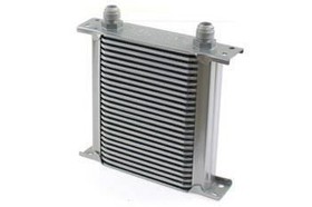 Oil Cooler Slim Line 25-Row 140x195x50 AN10 Silver