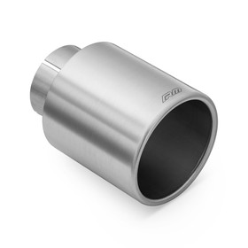 Straight stainless steel satin tip KPZS89/76 with clamp