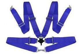 Racing harness 4-point 3" blue – Quick