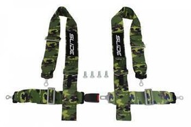Racing seat belts SLIDE 4p 3" camo