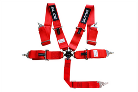 Racing seat belts SLIDE Quick 5p 3" red SFI homologation 