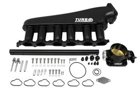 Intake Manifold Toyota Lexus 2JZ-GTE with Throttle Body and Fuel Rail Black