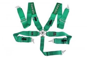 Racing harness 5-point 3" green – Takata Replica, harness
