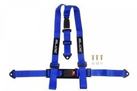 Racing seat belts SLIDE 3p 2" blue 