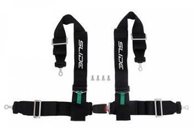 Racing seat belts SLIDE 4p 3" black