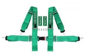Racing harness 4-point 3" green – Takata Replica
