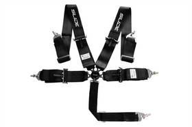 Racing seat belts SLIDE Quick 5p 3" black SFI homologation 