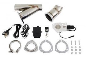 Electric Exhaust Cutout 2.75" (70 mm) V-Band Kit with Switch