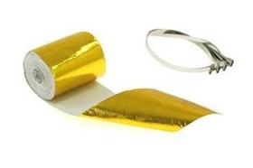 Heat Wrap Tape Kit Gold 5m + Clamps