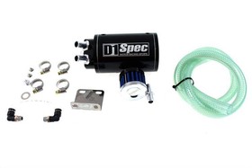 Oil Catch Tank 15mm Black + Filter D1Spec