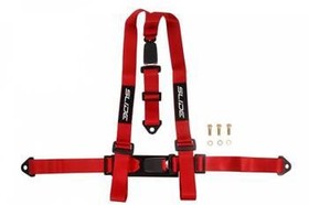 Racing seat belts SLIDE 3p 2" red
