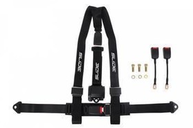 Racing seat belts SLIDE 3p 2" black