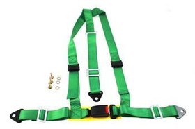 Racing harness 3-point 2" green – E4 homologation