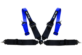 Racing seat belts SLIDE Quick 4p 2"+3" blue - black