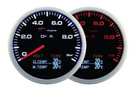 Gauge 60mm 4in1 Oil Pressure/Volt/Oil Temperature/Water Temperature Depo WA