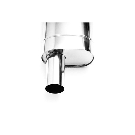 Universal elliptical muffler E203H with embossing