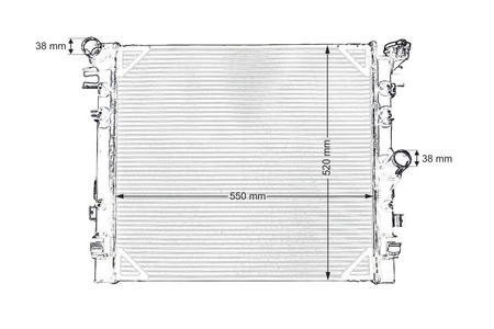 Performance Radiator Jeep Wrangler 3.8 3.6 2007-2017