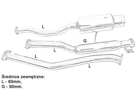 Honda Civic 2D / 4D (2001+) Układ wydechowy Cat-Back