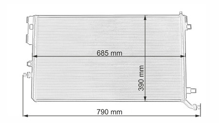 Performance Radiator Mercedes AMG GT C63 C63S GLC63 GLE63 GLS Large 15+