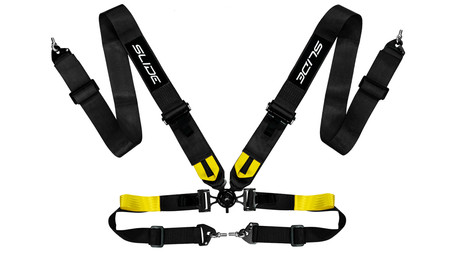 Pasy sportowe SLIDE V2 Quick czarne 4p 3"