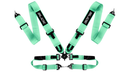 Racing seat belts SLIDE V2 Quick mint 4p 3"
